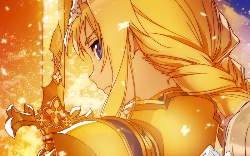 anime, Sword Art Online, Sword Art Online Alicization, sword, Alice (Sword Art Online: Alicization), Alice Zuberg
