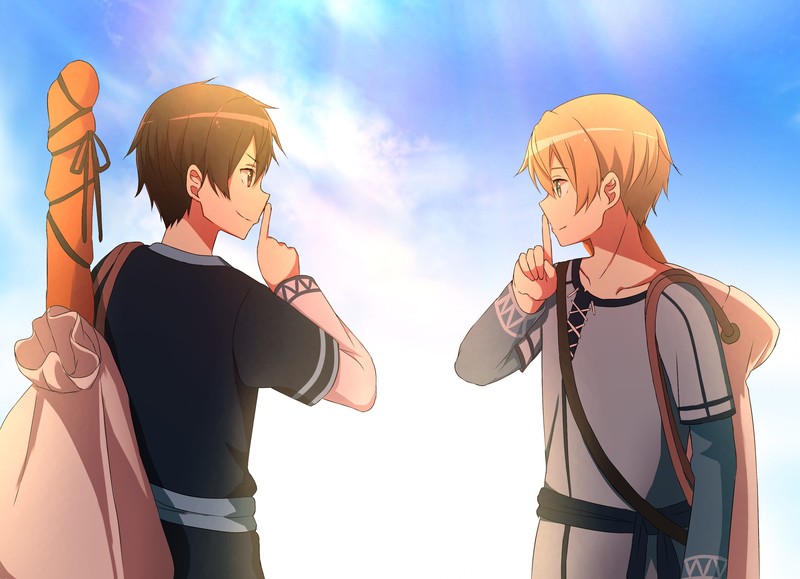 anime, Sword Art Online, Sword Art Online Alicization, Eugeo, Kirito (Sword Art Online), Kirigaya Kazuto