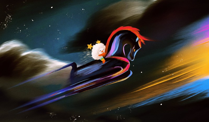 Rainbow Brite, space, artwork