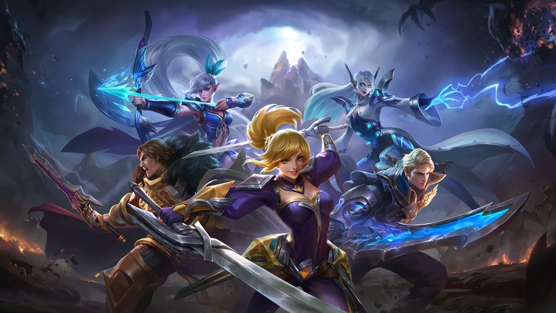 Mobile Legends, Fanny, Tigreal, Alucard, Eudora, Miya
