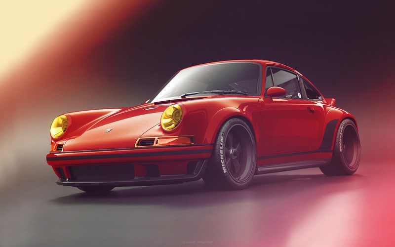 car, Porsche, red cars, supercars