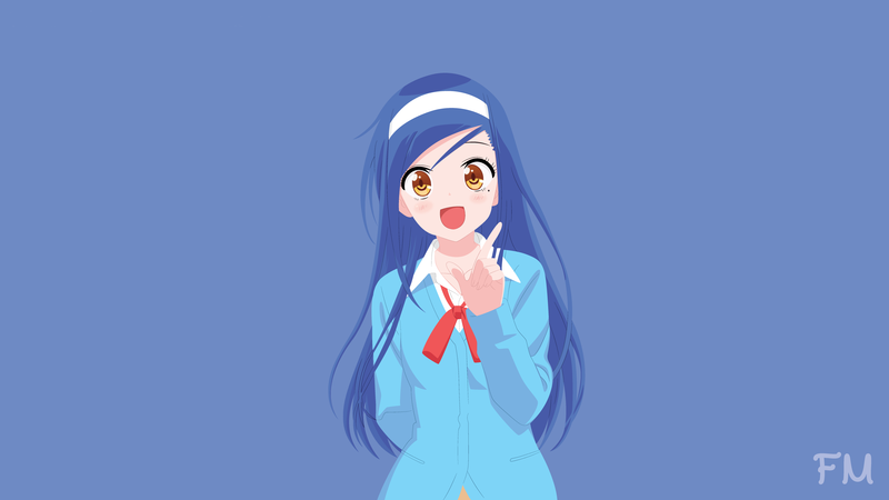 anime girls, anime, BokuBen, Fumino Furuhashi, minimalism