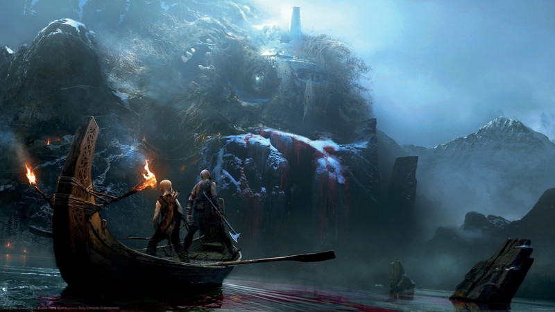 video games, video game art, God of War, God of War (2018), Kratos