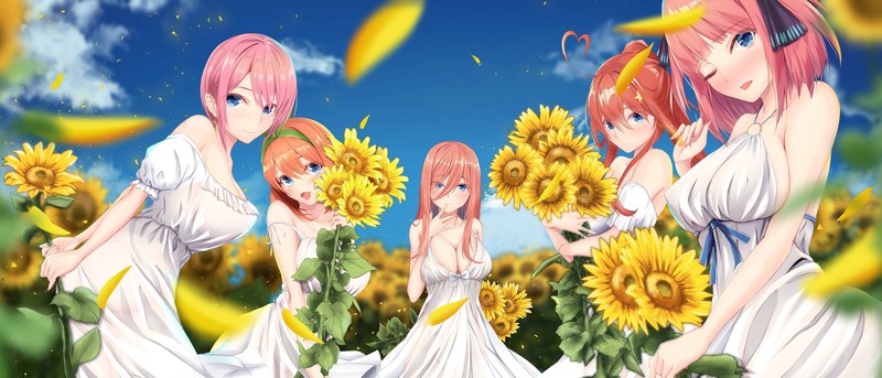 anime, anime girls, digital art, artwork, portrait, 2D, 5-toubun no Hanayome