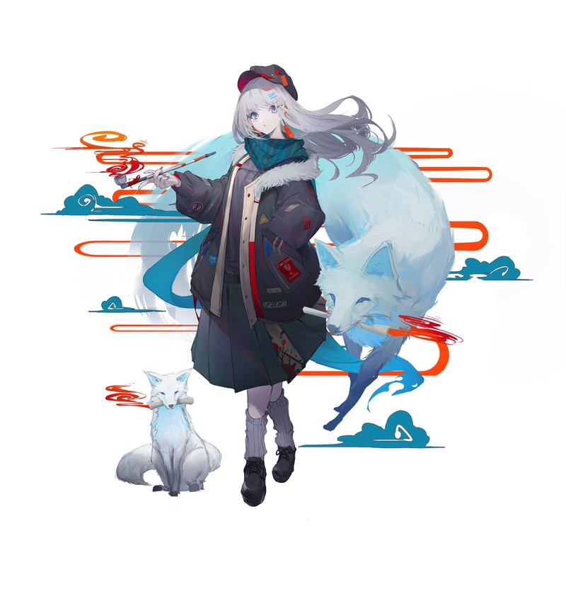 anime, anime girls, digital art, artwork, portrait display, vertical, 2D