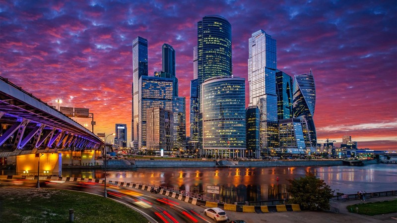 Russia, Moscow, cityscape, city, colorful