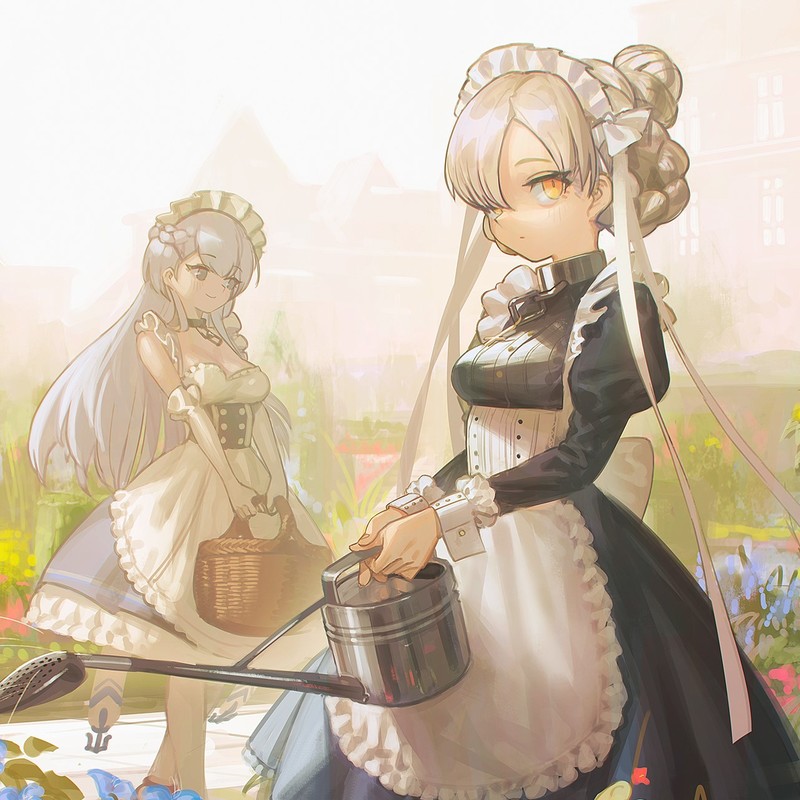 anime, anime girls, digital art, artwork, portrait display, vertical, 2D, Azur Lane, Sheffield (Azur Lane), Belfast (Azur Lane)