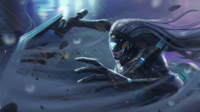artwork, warrior, cyborg, futuristic