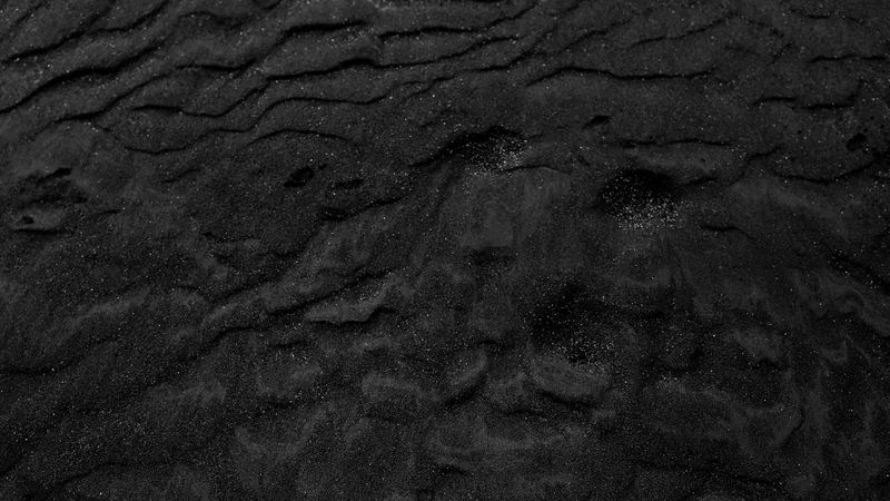 sand, black, relief, dark, desert, surface, 4k