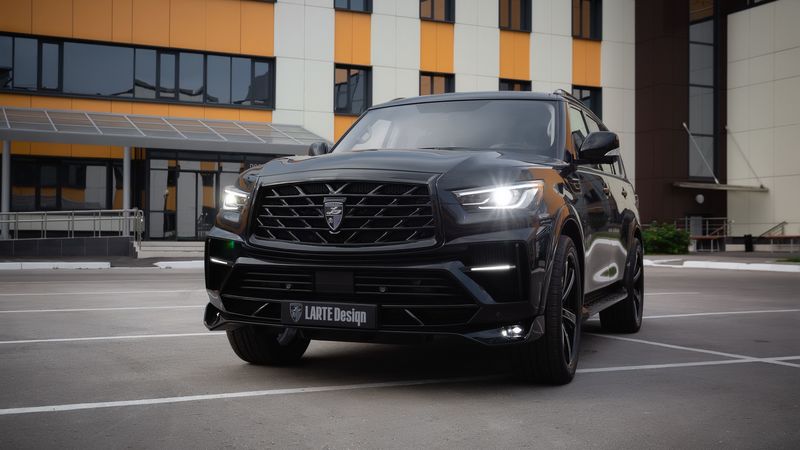 infiniti qx80, infiniti, suv, luxury, black, 4k
