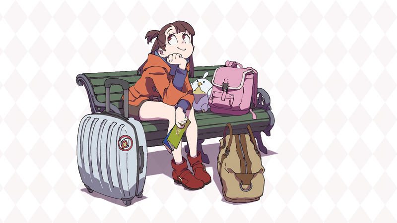 anime, anime girls, Little Witch Academia, Kagari Akko