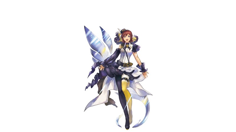 anime, anime girls, white background, Macross Delta, Kaname Buccaneer, azu_deltachan