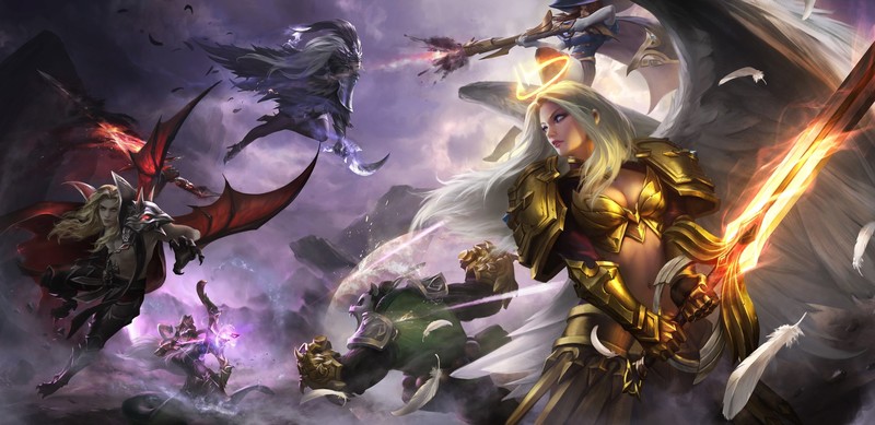 fantasy girl, battle, fantasy art, artwork, Mobile Legends, video games