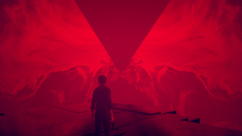 Control, ControlGame, Remedy Games, red, pyramid, video game art, video games
