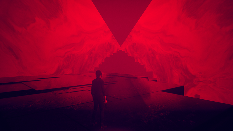Control, ControlGame, Remedy Games, red, pyramid, video game art, video games