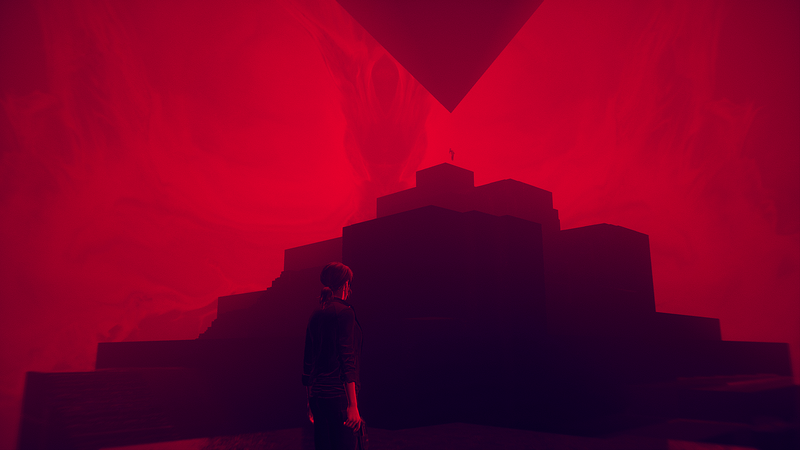 Control, ControlGame, Remedy Games, red, pyramid, video game art, video games