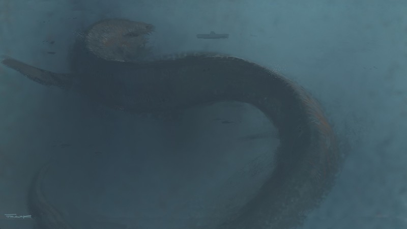 underwater, creature, artwork