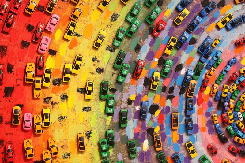 colorful, car, toys