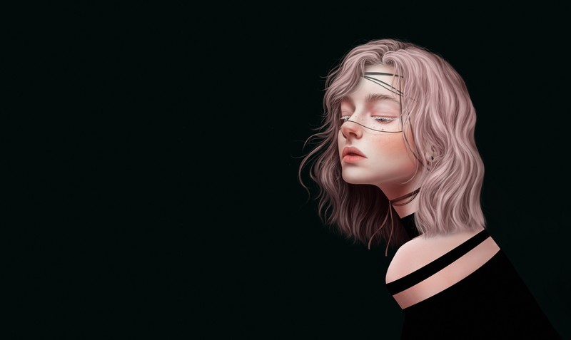 women, fantasy art, fantasy girl, artwork, simple background