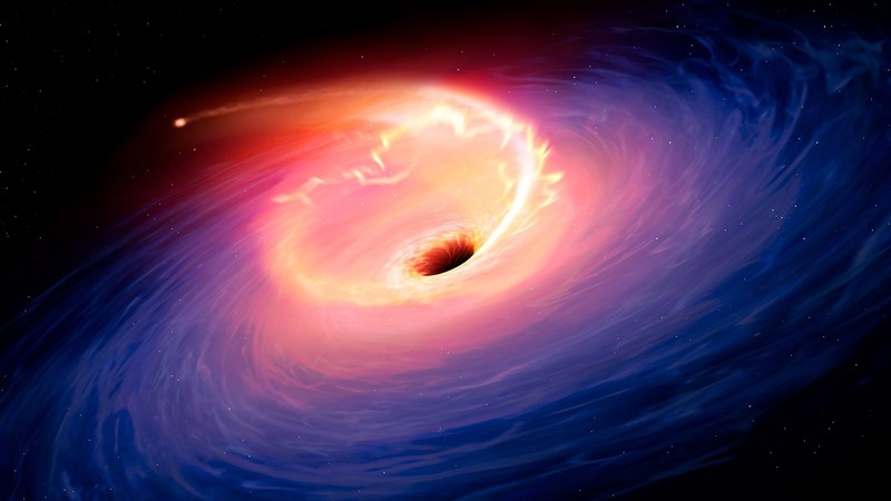black holes, destruction, Sun, dark background