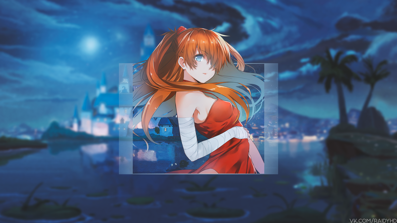anime, anime girls, picture-in-picture, Asuka Langley Soryu, Neon Genesis Evangelion