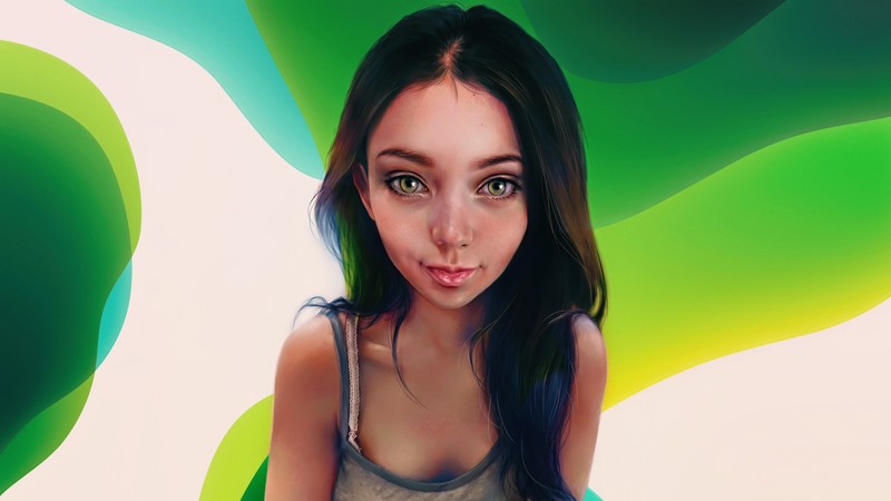women, people, portrait, face, digital art, concept art, artwork, fan art, 3D, CGI, fantasy girl
