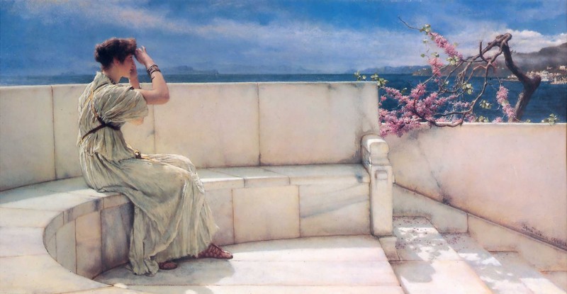 Expectations, Lawrence Alma-Tadema, classical art, classic art, painting