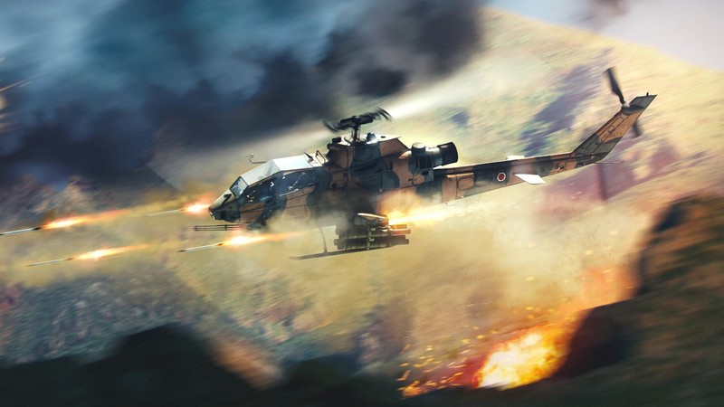 military, vehicle, military aircraft, artwork, helicopter, AH-1 Cobra, AH-1