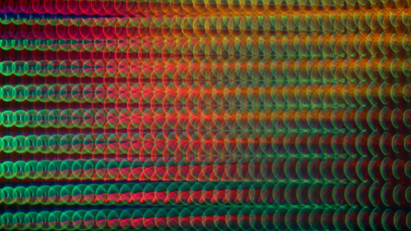circles, colorful, blurred, 4k