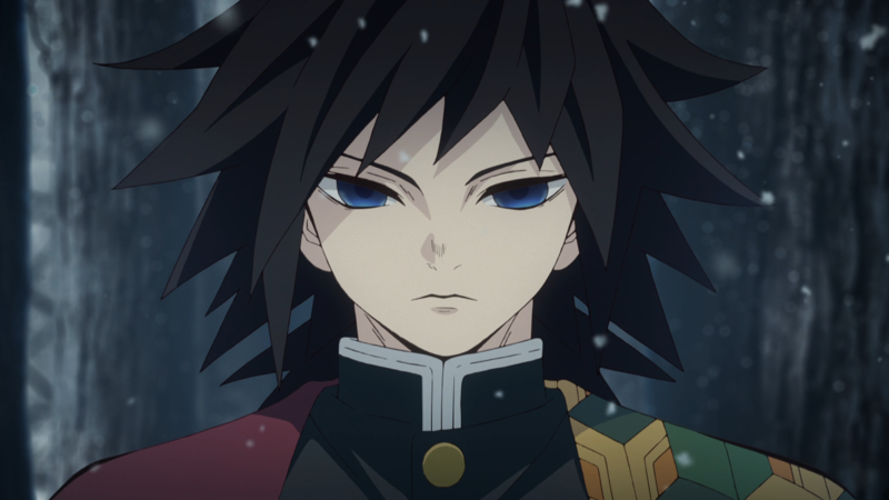 Kimetsu no Yaiba, Giyu Tomioka (Kimetsu no Yaiba), blue eyes, anime
