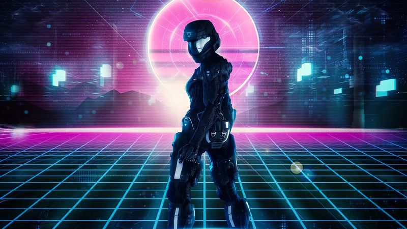 robot, armor, sci-fi, cyberpunk, 4k