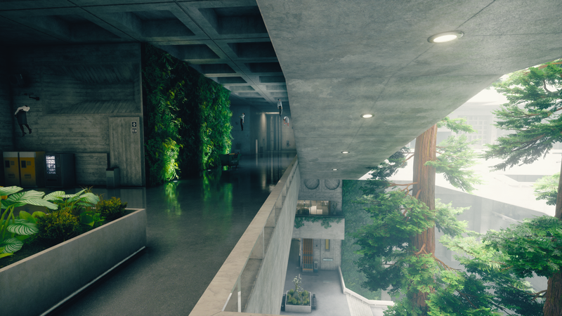 Control, architecture, Remedy Games