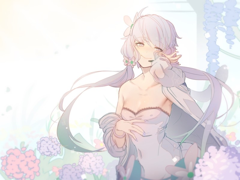 Vocaloid, Yuzuki Yukari, flowers