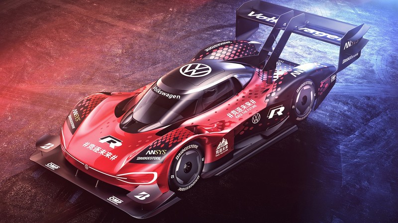 car, Volkswagen ID-R, race cars, Volkswagen, high angle