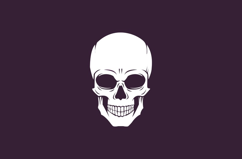 purple, skull, bones, dark