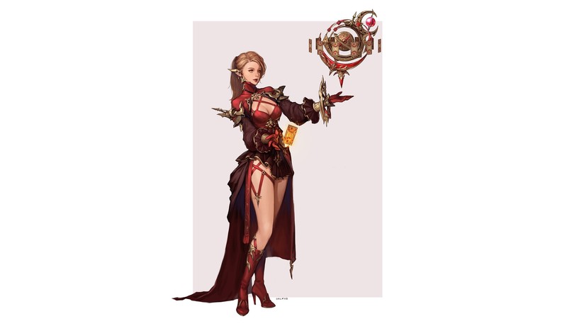 fantasy art, fantasy girl, simple background, Final Fantasy XIV: A Realm Reborn