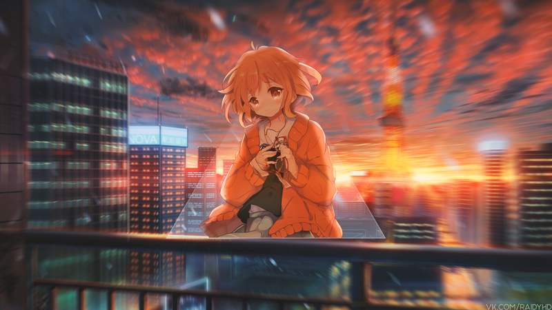 anime, anime girls, picture-in-picture