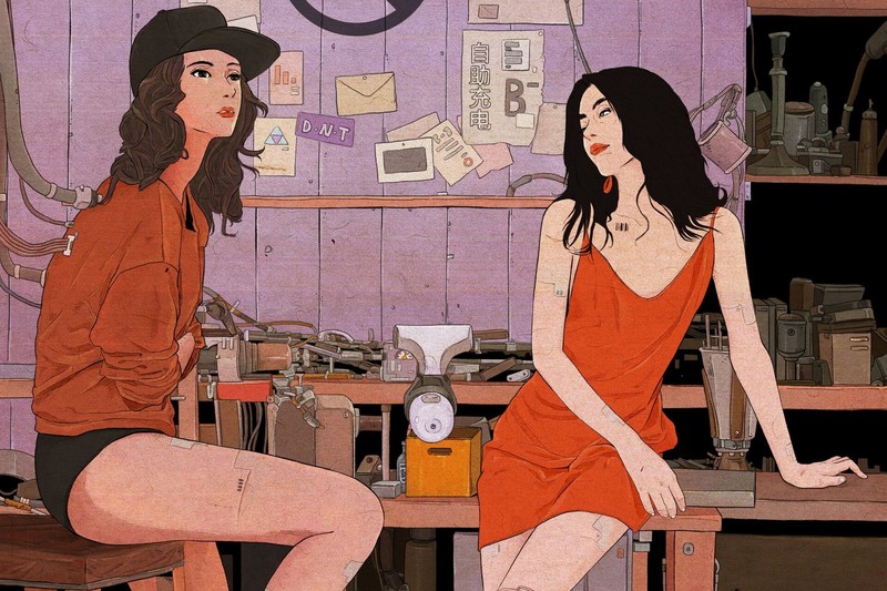 women, artwork, illustration