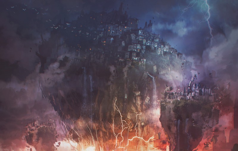 artwork, fantasy art, ArtStation, fantasy city