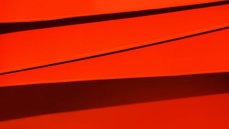 surface, orange, shadows, 4k