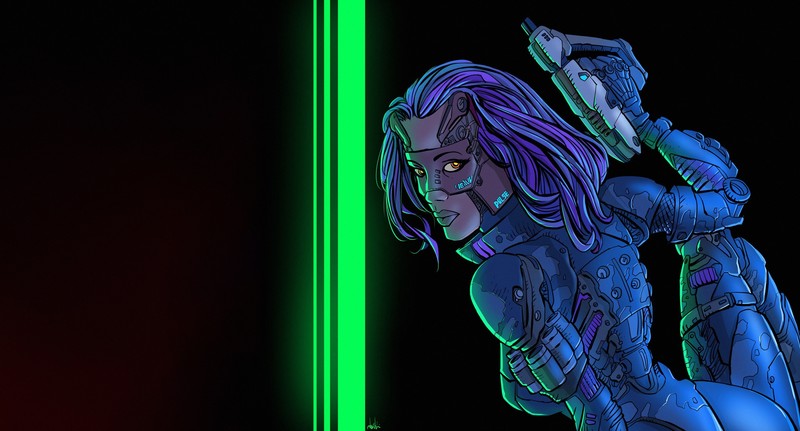 science fiction, artwork, cyborg, futuristic