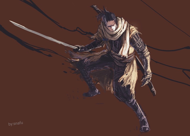 snafu, artwork, warrior, sword, Fantasy Men, fantasy art