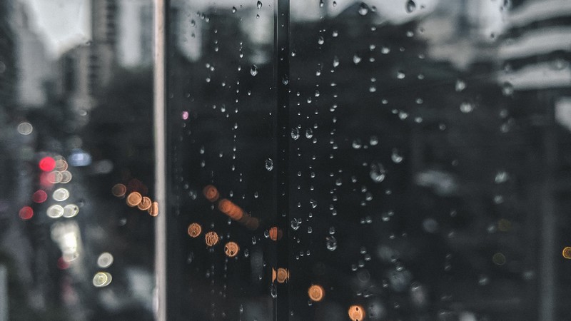 photography, lights, raindrop, glass