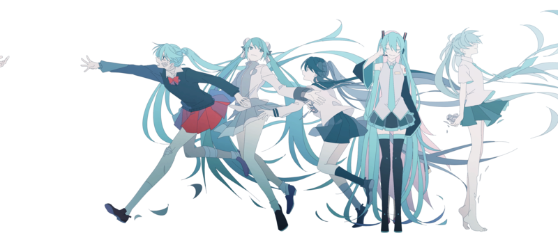 Vocaloid, anime girls, long hair, blue eyes, simple background, school uniform, Hatsune Miku, twintails