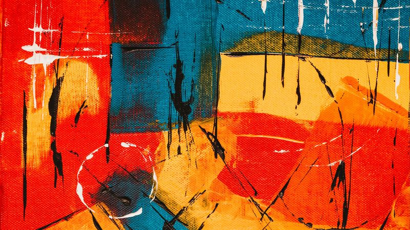 paint, lines, colorful, abstraction, circles, stripes, spots, 4k