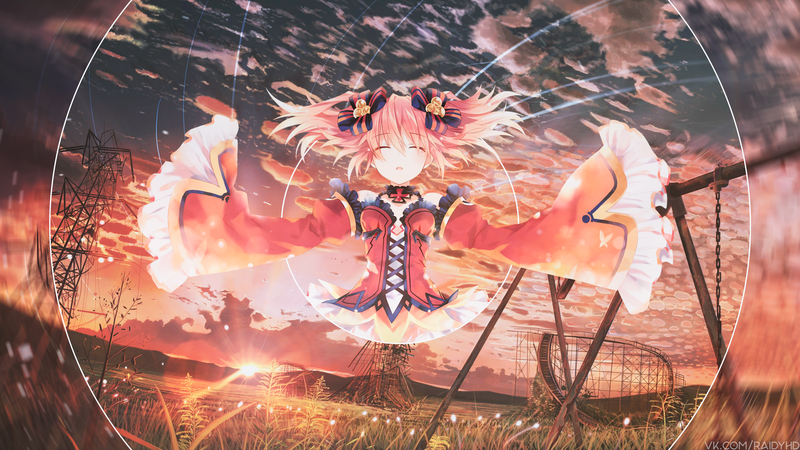 anime, anime girls, picture-in-picture, Fairy Fencer F