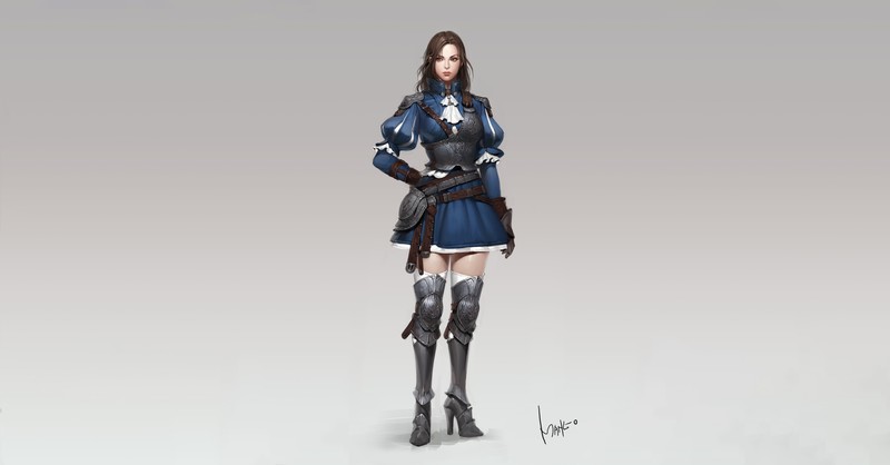 simple background, fantasy art, fantasy girl