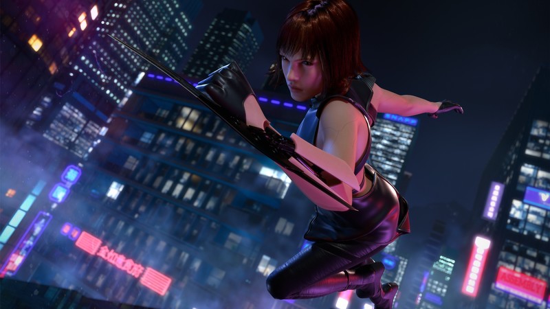 ASUS, Republic of Gamers, night, building, video game art