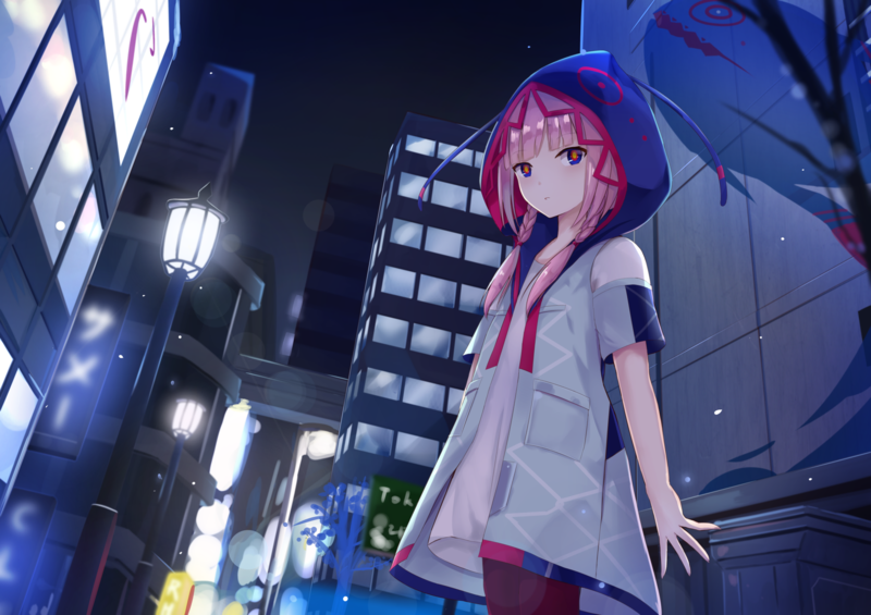anime, anime girls, digital art, artwork, portrait, 2D, city