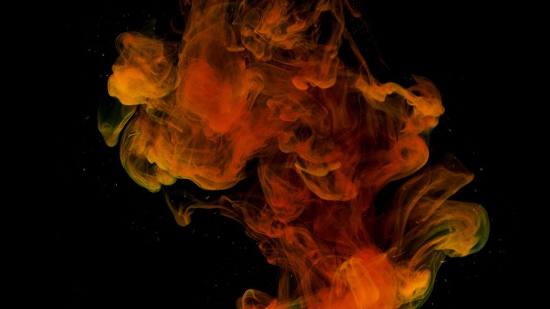 smoke, colored smoke, liquid, dark, clots, 4k